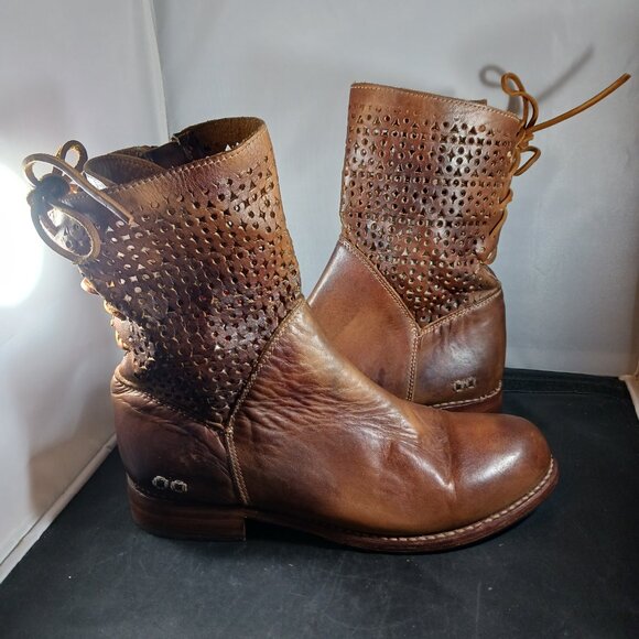 Bed Stu Tan Taupe Leather Cheshire Boots Women's size 9.5M - Picture 1 of 12